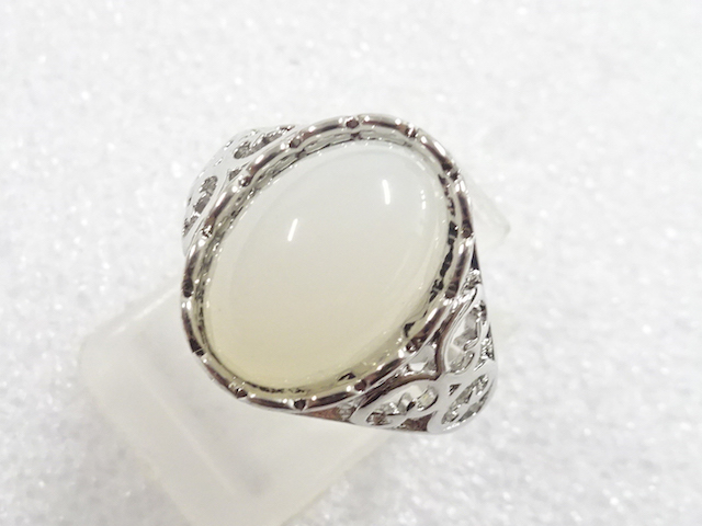 JAPANESE KIMONO / ANTIQUE COLORED STONE RING (SIZE 11)